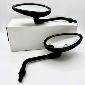 Genuine OEM Indian Motorcycle Matte Black Convex Mirror Set Left & Right, NEW